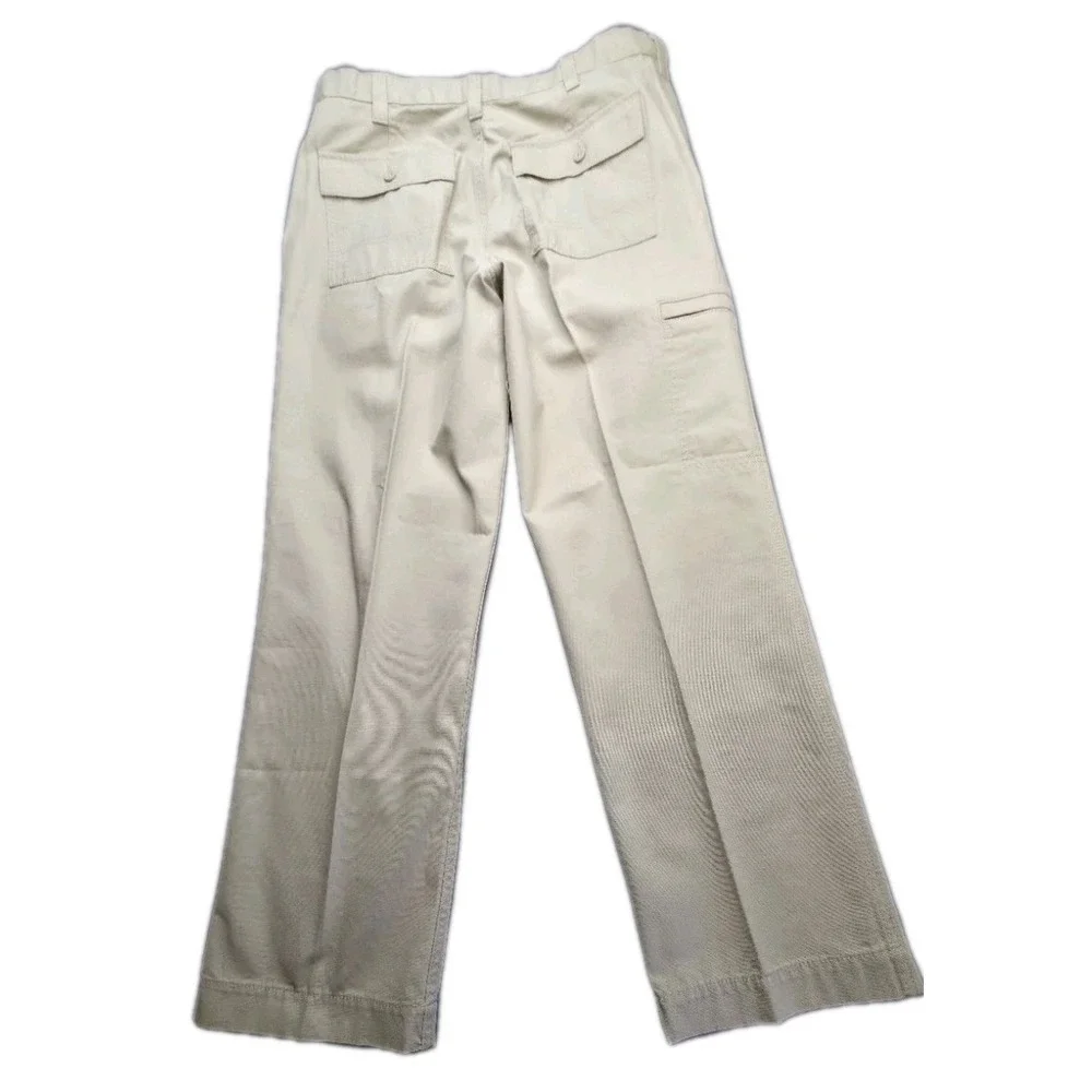 Dockers D3 Classic Fit Cargo Pants Men 34x30 Khaki 100% Cotton Flat Front